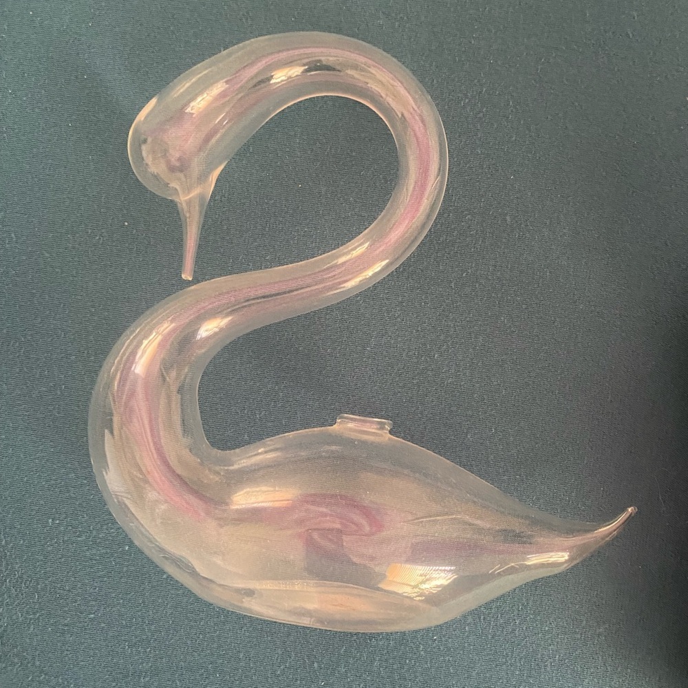Vintage Swan Blown Glass Plant Starter Delicate Romantic Cottage Core